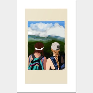 Hiking Girls Posters and Art